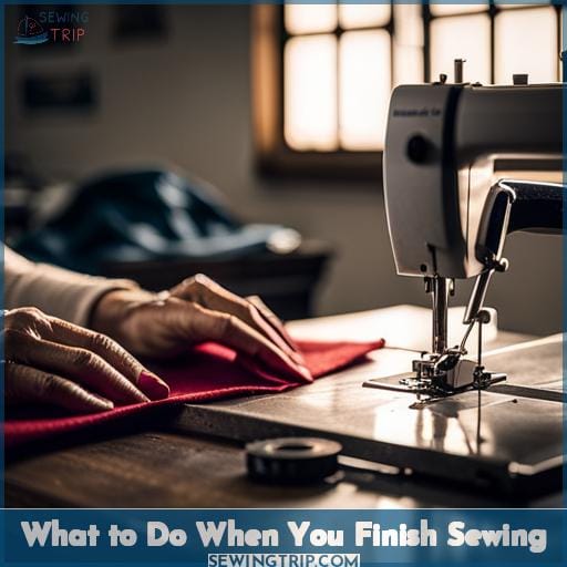 What to Do When You Finish Sewing