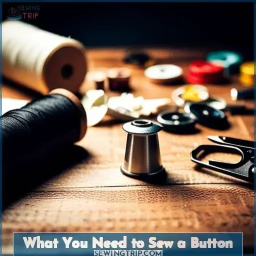 What You Need to Sew a Button