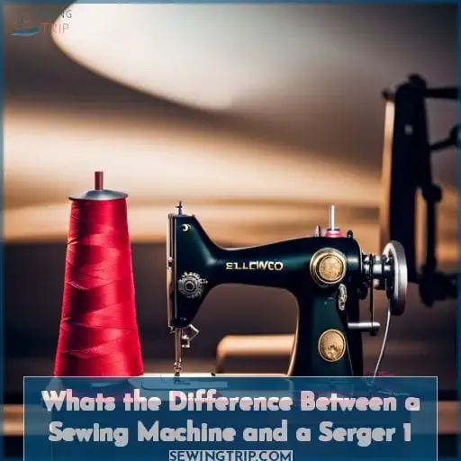 whats the difference between a sewing machine and a serger 1