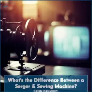 whats the difference between a sewing machine and a serger