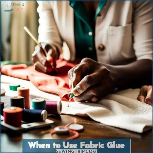 When to Use Fabric Glue
