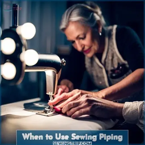 When to Use Sewing Piping