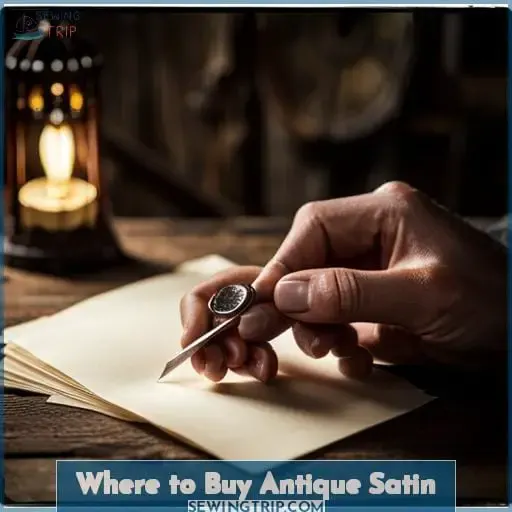 Where to Buy Antique Satin