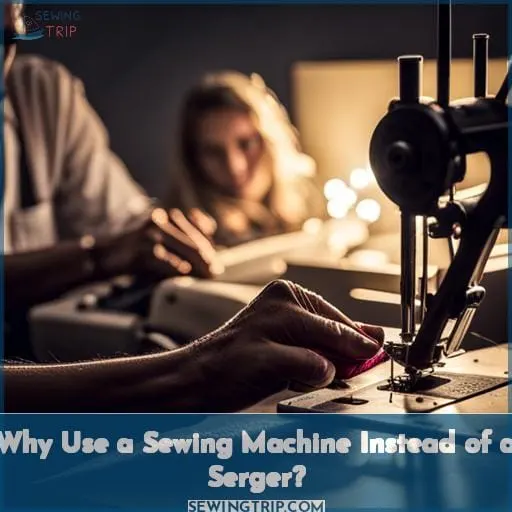 Why Use a Sewing Machine Instead of a Serger?