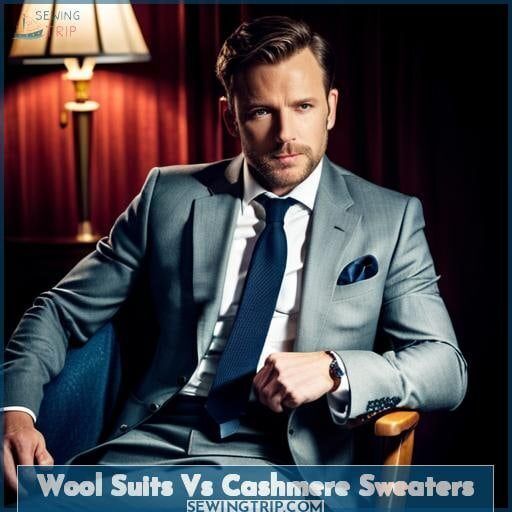 Wool Suits Vs Cashmere Sweaters Wool Suits Vs Cashmere Sweaters