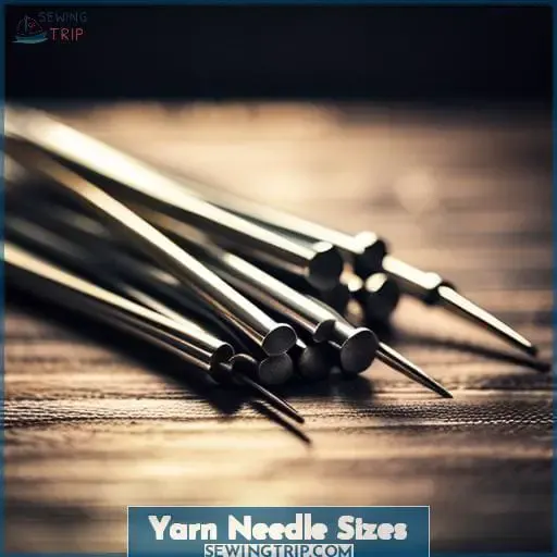Yarn Needle Sizes