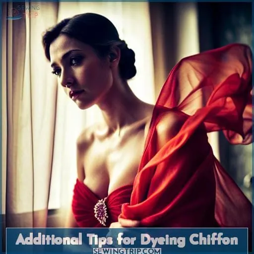 Additional Tips for Dyeing Chiffon