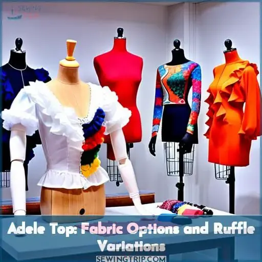 Adele Top: Fabric Options and Ruffle Variations