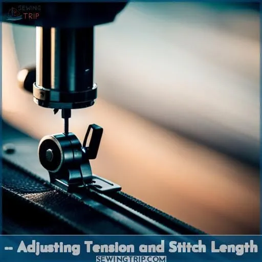 -- Adjusting Tension and Stitch Length