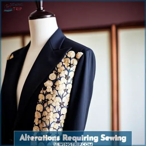 Alterations Requiring Sewing