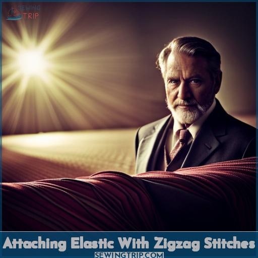 Attaching Elastic With Zigzag Stitches