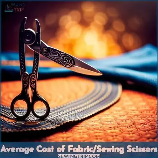 Average Cost of Fabric/Sewing Scissors