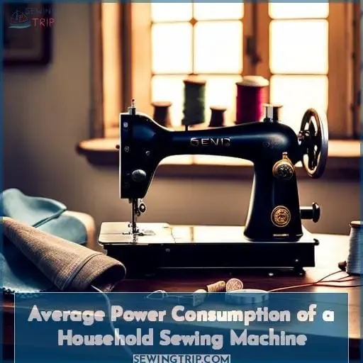 Average Power Consumption of a Household Sewing Machine