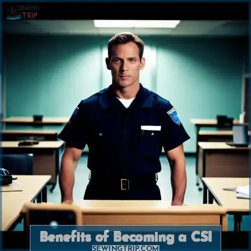 Benefits of Becoming a CSI