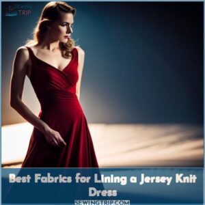 best fabric for lining a jersey knit dress