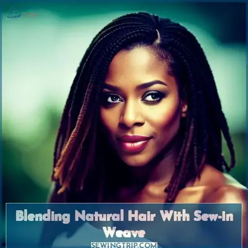 Blending Natural Hair With Sew-in Weave