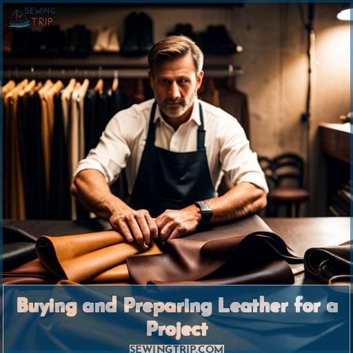 Buying and Preparing Leather for a Project