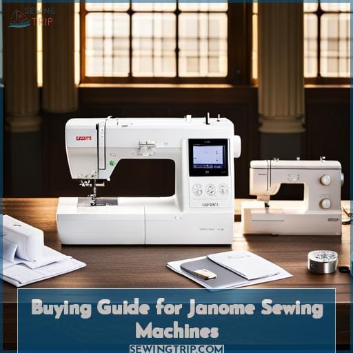 Buying Guide for Janome Sewing Machines