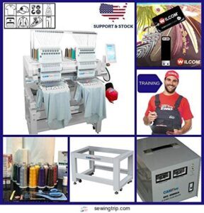 CAMFive Double Head Commercial Embroidery B07CR5MTBG