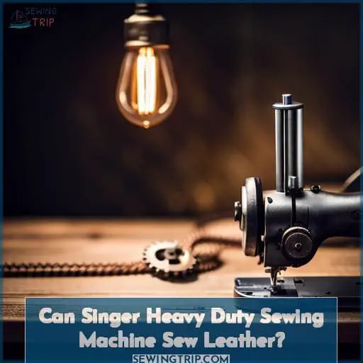 Can Singer Heavy Duty Sewing Machine Sew Leather