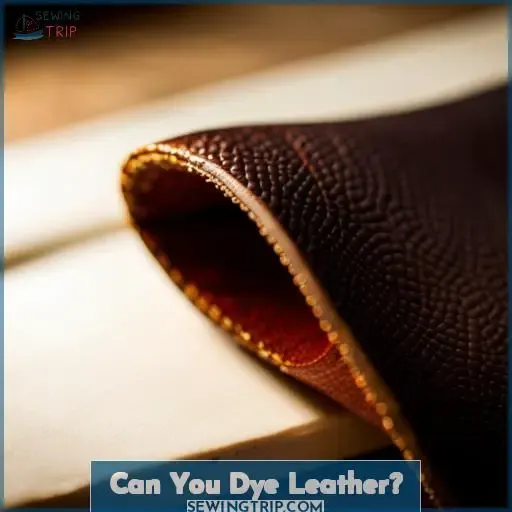 Can You Dye Leather