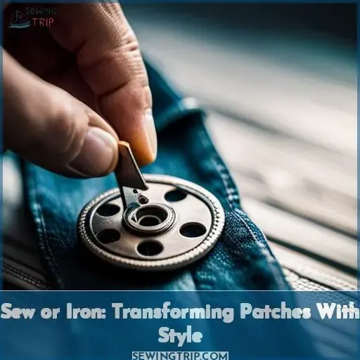 can you sew iron on patches