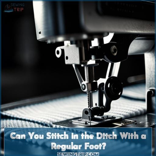 Can You Stitch in the Ditch With a Regular Foot