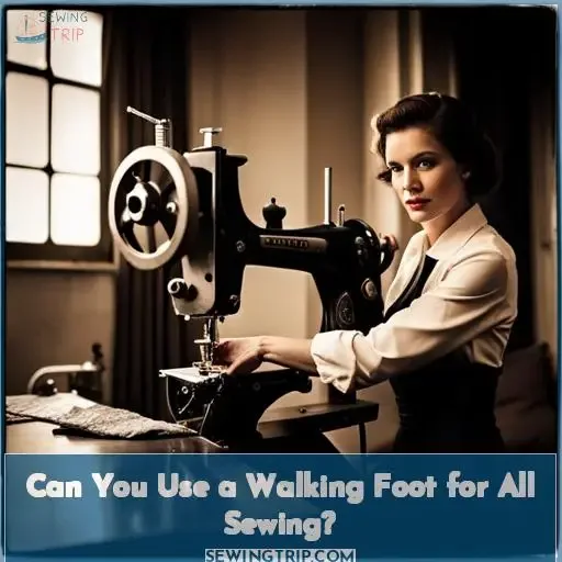 can you use a walking foot for all sewing