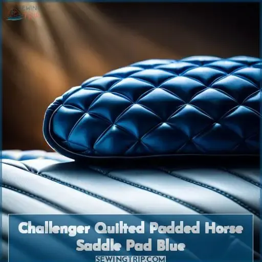 Challenger Quilted Padded Horse Saddle Pad Blue
