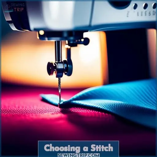 Choosing a Stitch