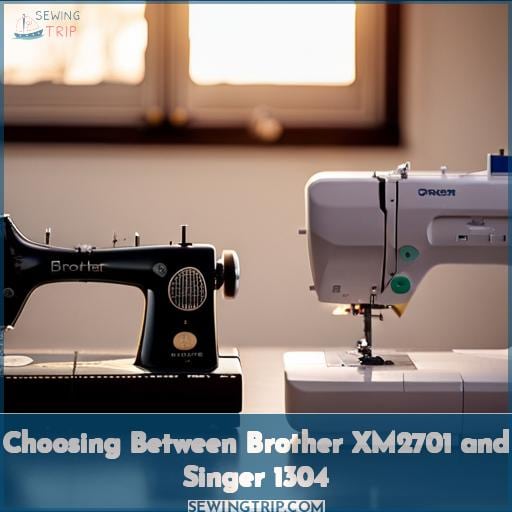 Choosing Between Brother XM2701 and Singer 1304