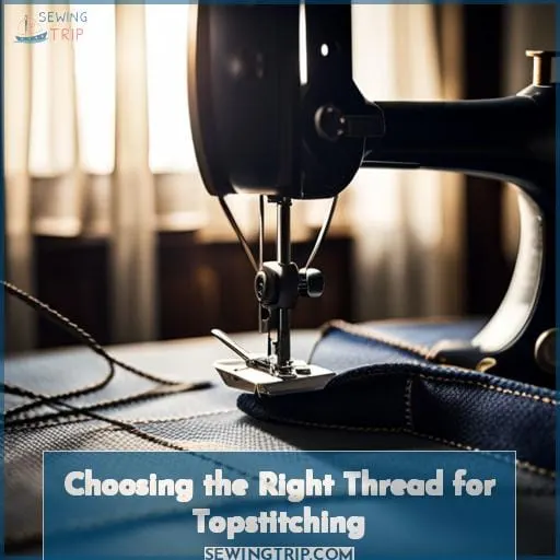 Choosing the Right Thread for Topstitching