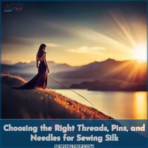 Choosing the Right Threads, Pins, and Needles for Sewing Silk