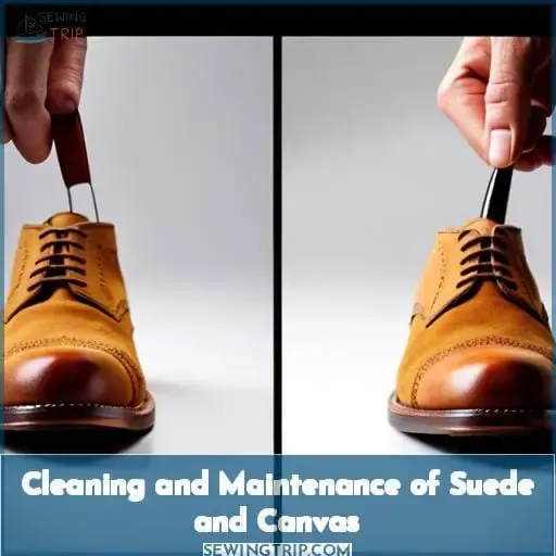 Cleaning and Maintenance of Suede and Canvas