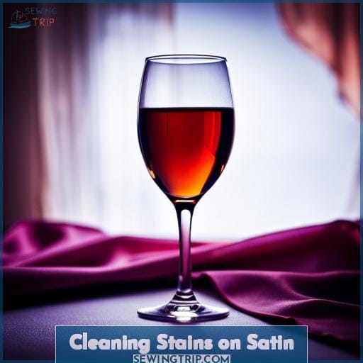 Cleaning Stains on Satin