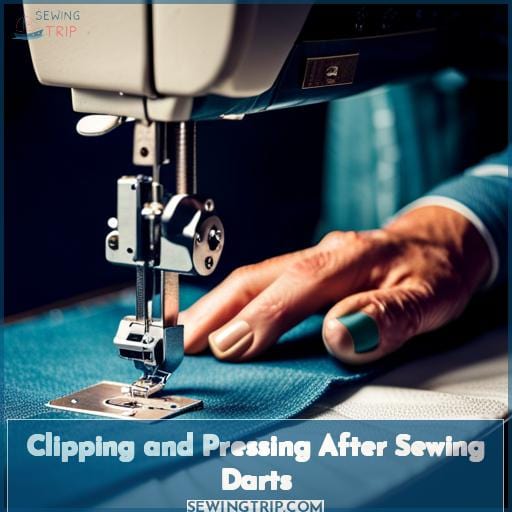Clipping and Pressing After Sewing Darts
