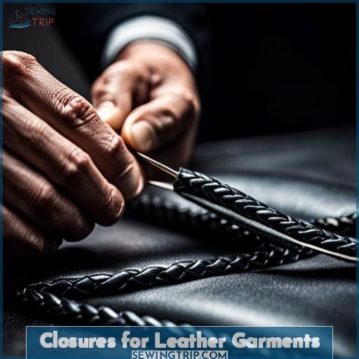 Closures for Leather Garments
