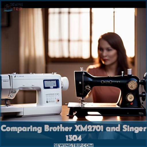 Comparing Brother XM2701 and Singer 1304