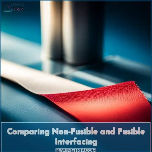 Comparing Non-Fusible and Fusible Interfacing