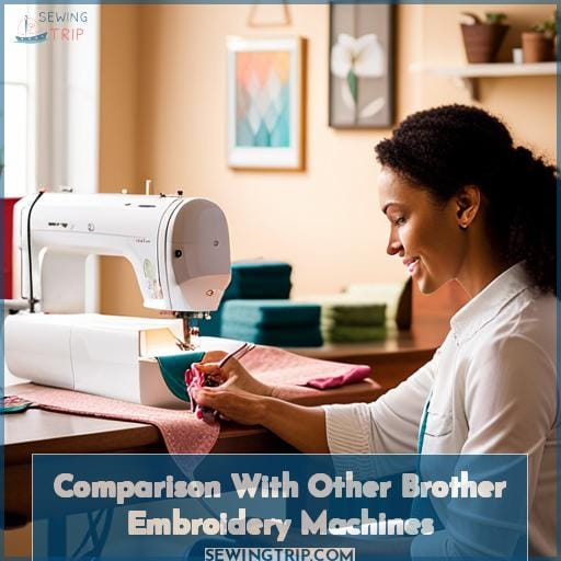 Comparison With Other Brother Embroidery Machines