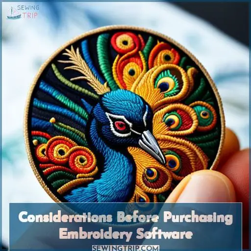 Considerations Before Purchasing Embroidery Software