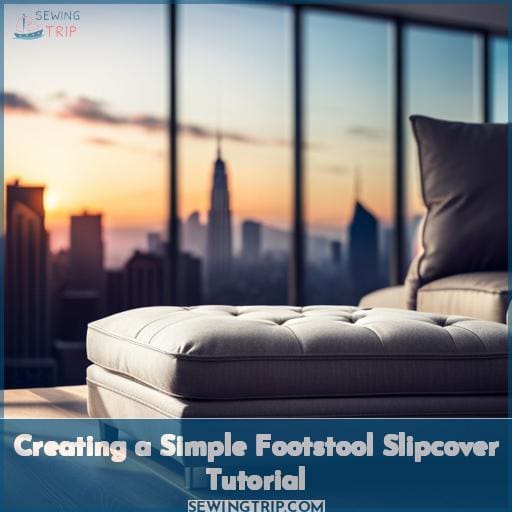 Creating a Simple Footstool Slipcover Tutorial