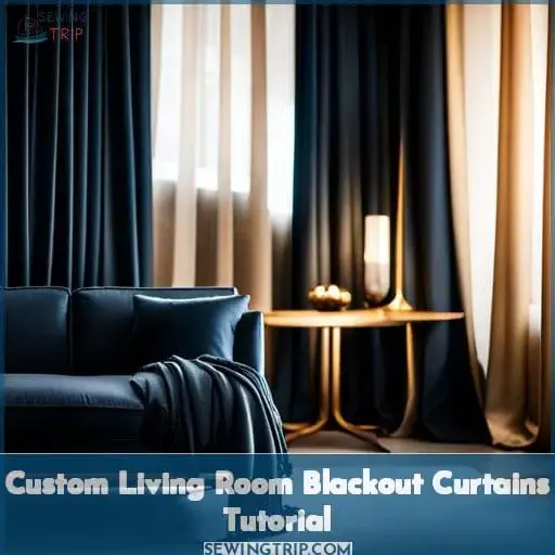 Custom Living Room Blackout Curtains Tutorial