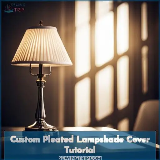Custom Pleated Lampshade Cover Tutorial