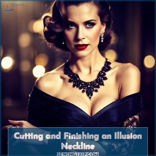 Cutting and Finishing an Illusion Neckline