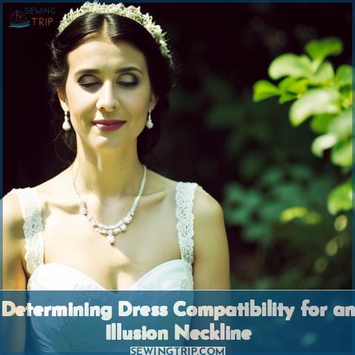 Determining Dress Compatibility for an Illusion Neckline