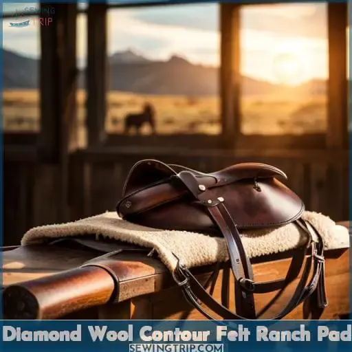 Diamond Wool Contour Felt Ranch Pad