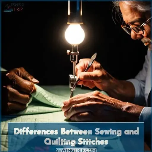 Differences Between Sewing and Quilting Stitches