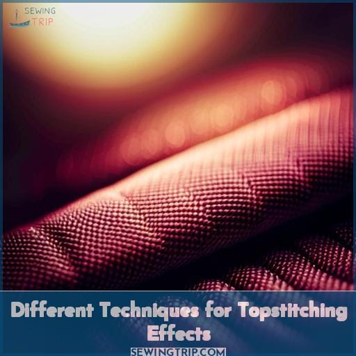 Different Techniques for Topstitching Effects