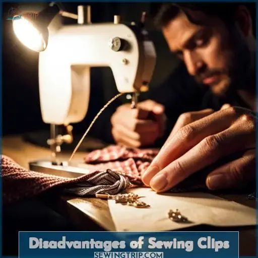 Disadvantages of Sewing Clips